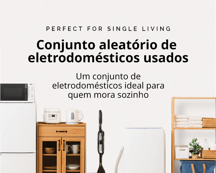 Um kit de eletrodomésticos econômico que combina os tamanhos comuns "para morar sozinho".