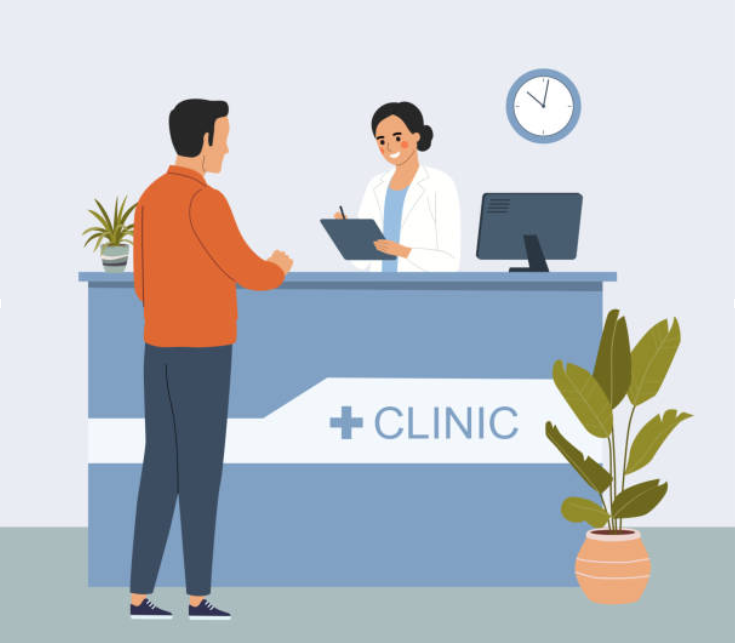 Clinic reception image