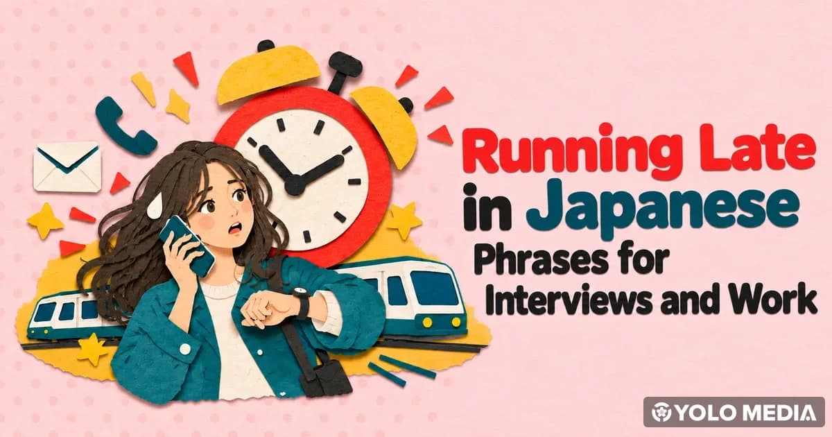 Running Late in Japanese: Phrases for Interviews and Work